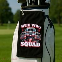 Wee Woo Squad Firefighter Fire Trucks Golf Towel thumb 2