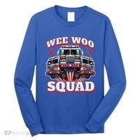 Wee Woo Squad Firefighter Fire Trucks Long Sleeve Shirt thumb 0