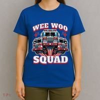 Wee Woo Squad Firefighter Fire Trucks T-Shirt thumb 4