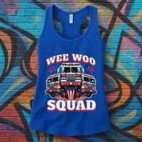 Wee Woo Squad Firefighter Fire Trucks Women's Tank Top thumb 3
