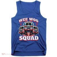 Wee Woo Squad Firefighter Fire Trucks Tank Top thumb 0