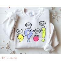 Wait What Stop It I Agree Funny Grammar Teacher Punctuation Sweatshirt thumb 2