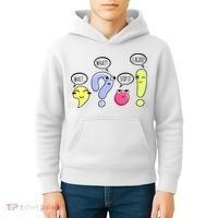 Wait What Stop It I Agree Funny Grammar Teacher Punctuation Kids Hoodie thumb 4