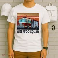 Wee Woo Squad Fire Truck Firefighter Vintage T-Shirt thumb 6