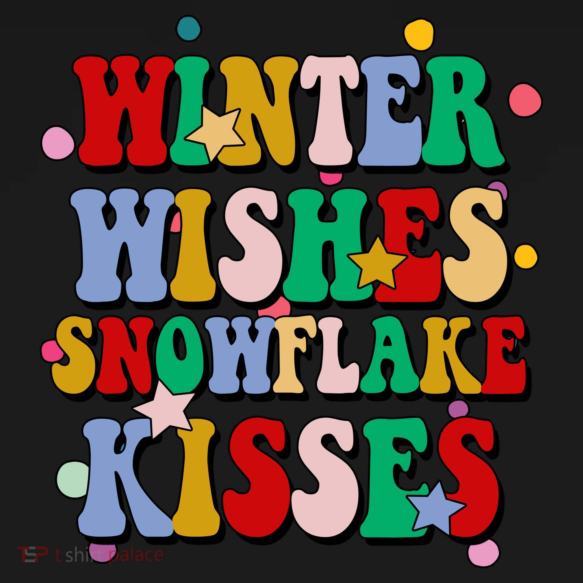 Winter Wishes Snowflake Kisses Retro Christmas Visor