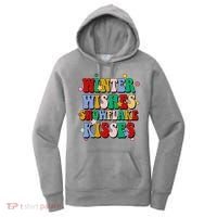 Winter Wishes Snowflake Kisses Retro Christmas Women's Hoodie thumb 0