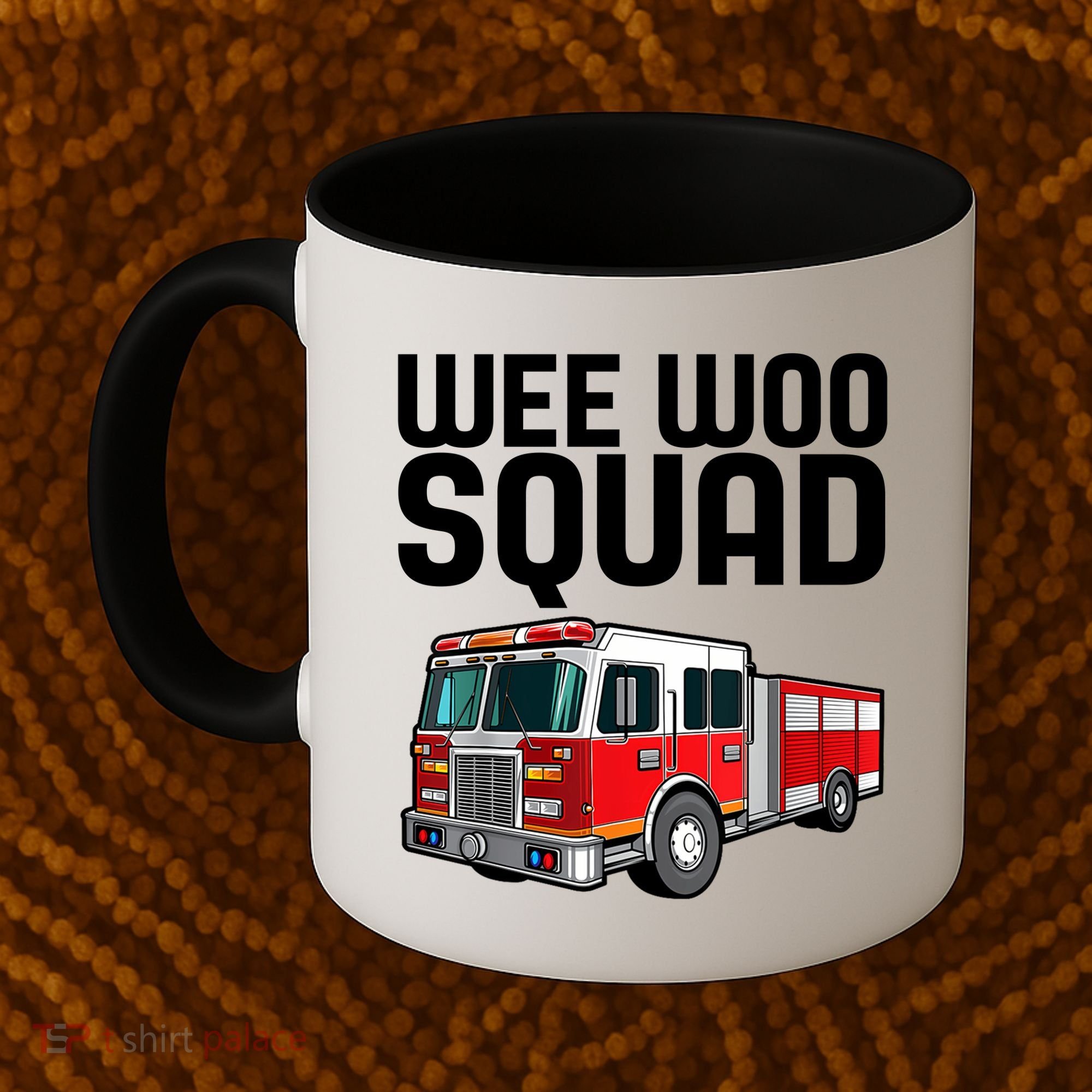 Wee Woo Squad Funny Firefighter Firetruck Coffee Mug