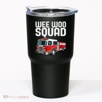 Wee Woo Squad Funny Firefighter Firetruck Tumbler thumb 0
