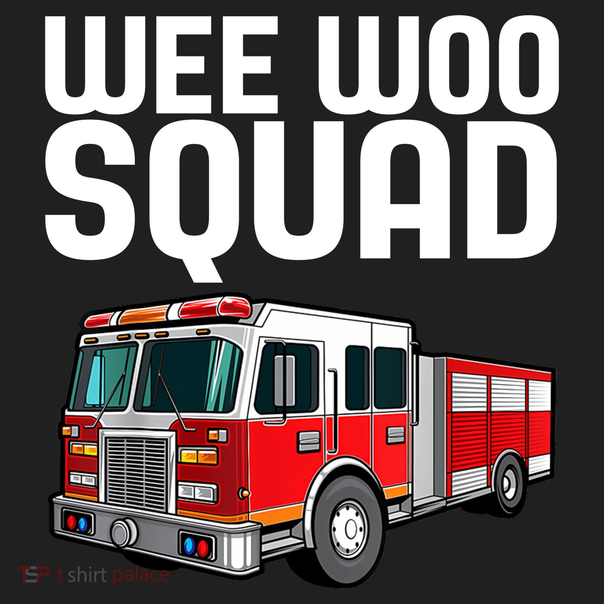 Wee Woo Squad Funny Firefighter Firetruck Tumbler