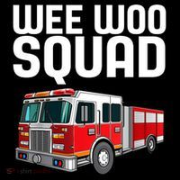 Wee Woo Squad Funny Firefighter Firetruck Ornament thumb 1