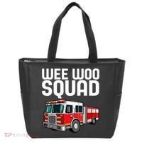 Wee Woo Squad Funny Firefighter Firetruck Tote Bag thumb 0