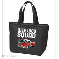 Wee Woo Squad Funny Firefighter Firetruck Tote Bag thumb 3