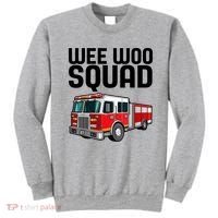 Wee Woo Squad Funny Firefighter Firetruck Sweatshirt thumb 0