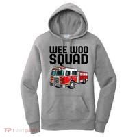 Wee Woo Squad Funny Firefighter Firetruck Women's Hoodie thumb 0
