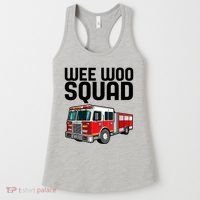 Wee Woo Squad Funny Firefighter Firetruck Women's Tank Top thumb 0