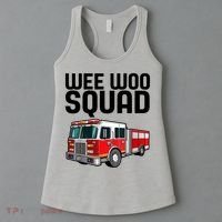 Wee Woo Squad Funny Firefighter Firetruck Women's Tank Top thumb 3