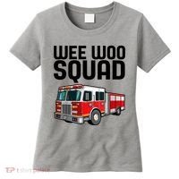 Wee Woo Squad Funny Firefighter Firetruck Women's T-Shirt thumb 0