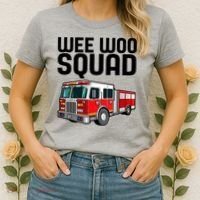 Wee Woo Squad Funny Firefighter Firetruck Women's T-Shirt thumb 2