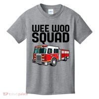 Wee Woo Squad Funny Firefighter Firetruck Kids T-Shirt thumb 0