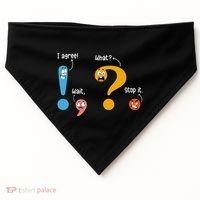 Wait What Stop It I Agree Funny English Grammar Teacher USA-Made Doggie Bandana thumb 0