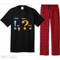 Wait What Stop It I Agree Funny English Grammar Teacher Pajama Set thumb 0