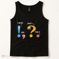 Wait What Stop It I Agree Funny English Grammar Teacher Tank Top thumb 2