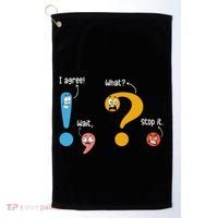 Wait What Stop It I Agree Funny English Grammar Teacher Golf Towel thumb 0