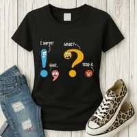 Wait What Stop It I Agree Funny English Grammar Teacher Women's T-Shirt thumb 3