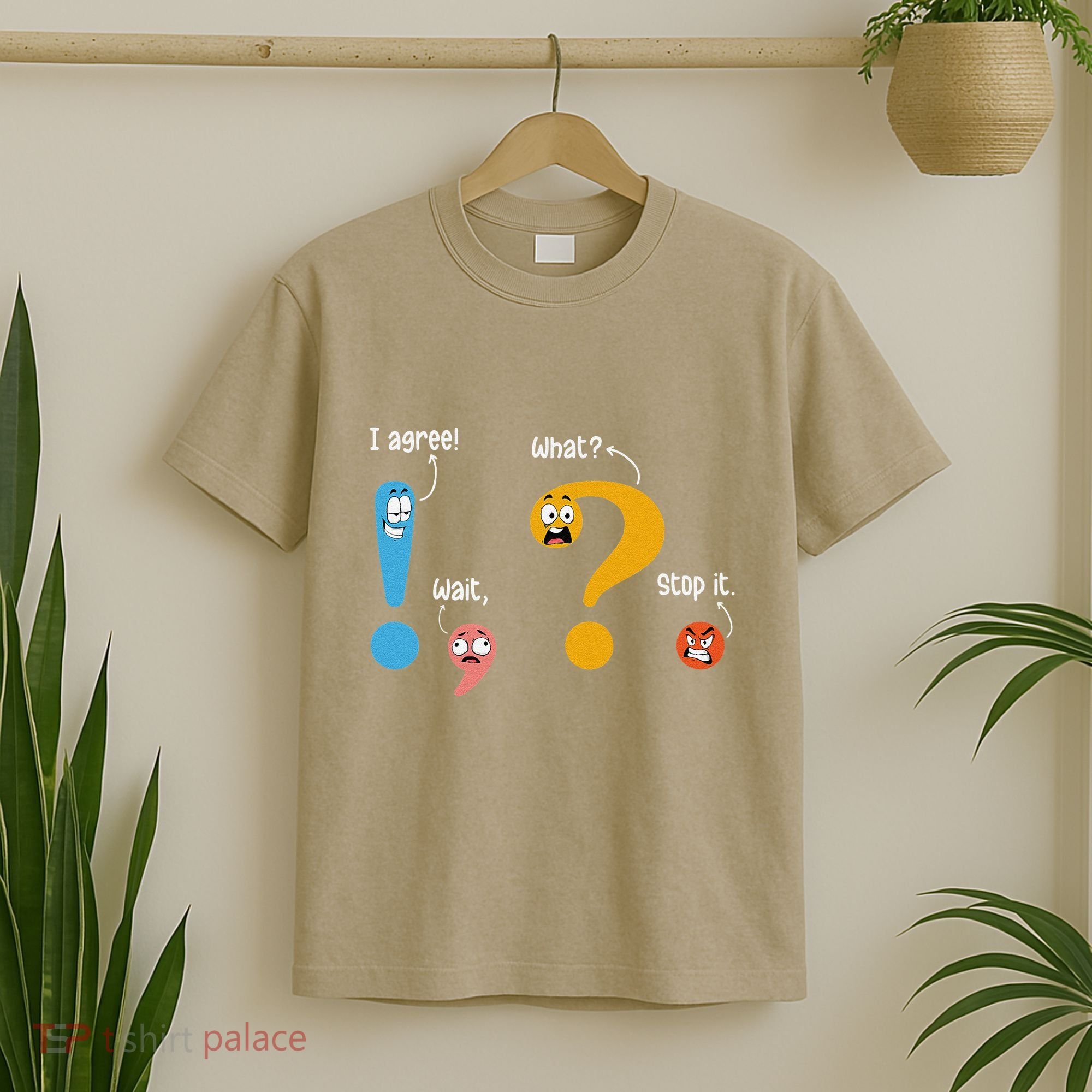 Wait What Stop It I Agree Funny English Grammar Teacher T-Shirt