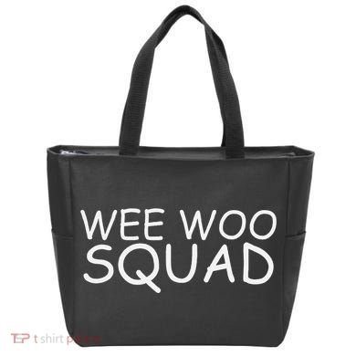 Wee Woo Squad Fire Truck Tote Bag