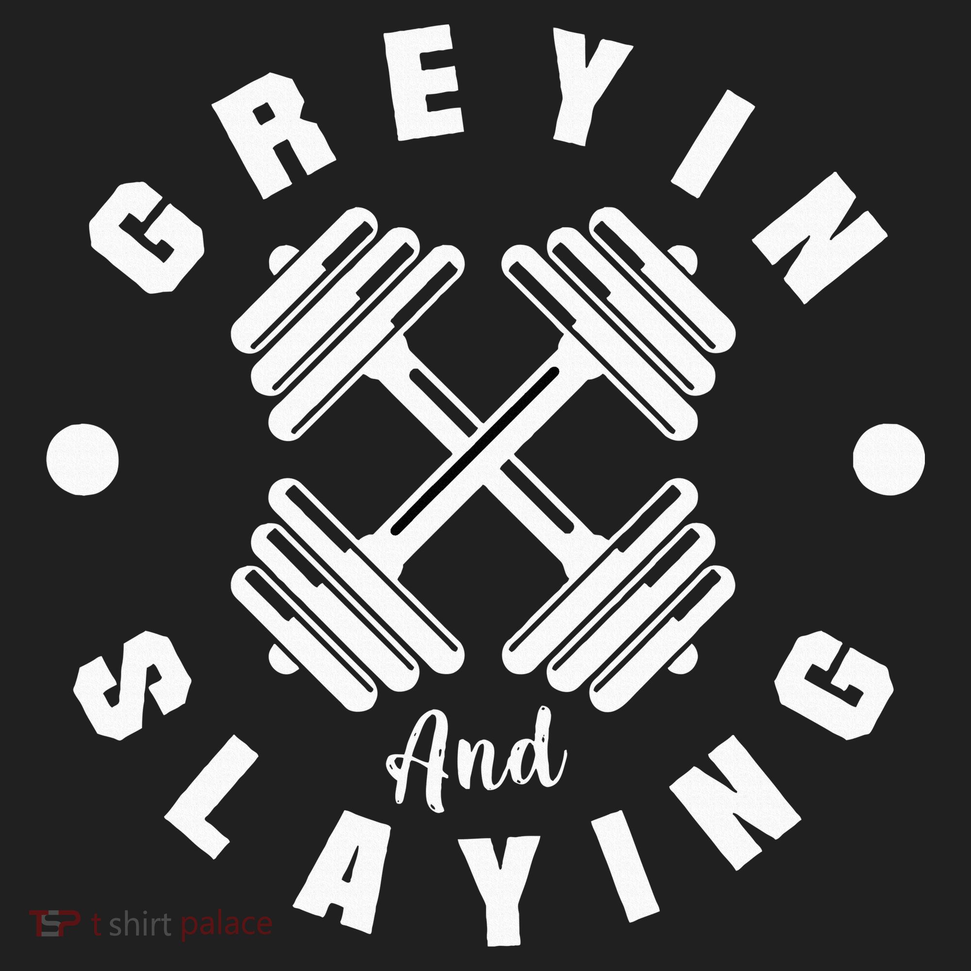 Workout With Sayings Greyin And Slayin Gym Golf Towel