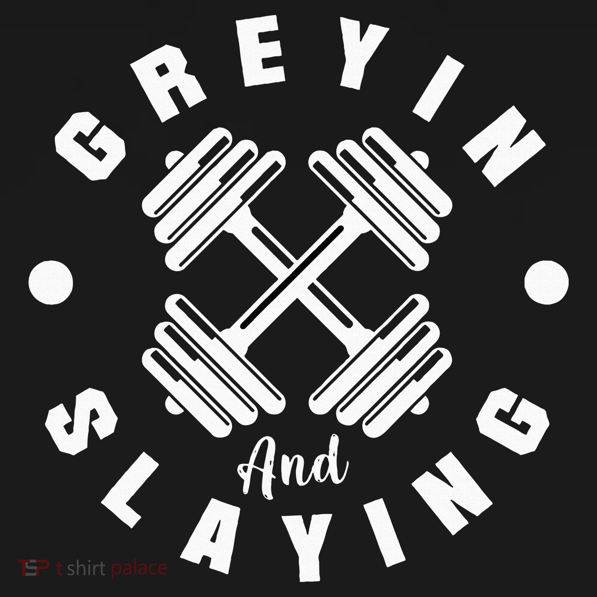 Workout With Sayings Greyin And Slayin Gym Kids Sweatshirt