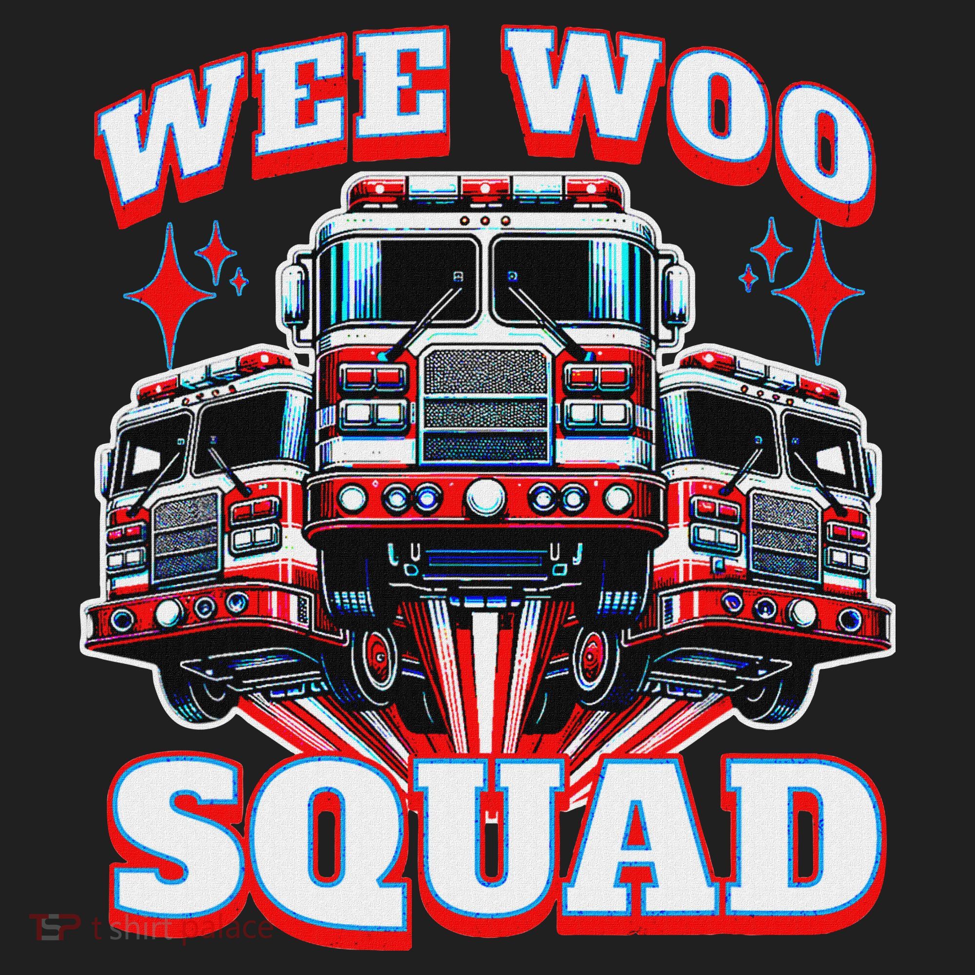Wee Woo Squad Funny Firefighter Fire Trucks Tumbler