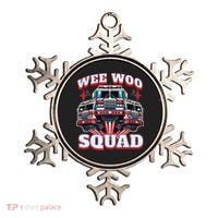 Wee Woo Squad Funny Firefighter Fire Trucks Ornament thumb 0