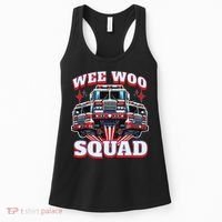 Wee Woo Squad Funny Firefighter Fire Trucks Women's Tank Top thumb 0