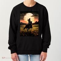Wild West Sunset Rider Girl Women's Sweatshirt thumb 0