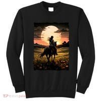 Wild West Sunset Rider Girl Sweatshirt thumb 0