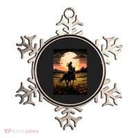 Wild West Sunset Rider Girl Ornament thumb 0
