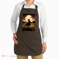Wild West Sunset Rider Girl Apron thumb 2