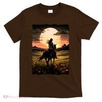 Wild West Sunset Rider Girl T-Shirt thumb 0