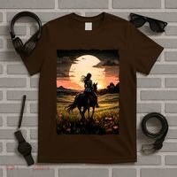 Wild West Sunset Rider Girl T-Shirt thumb 5