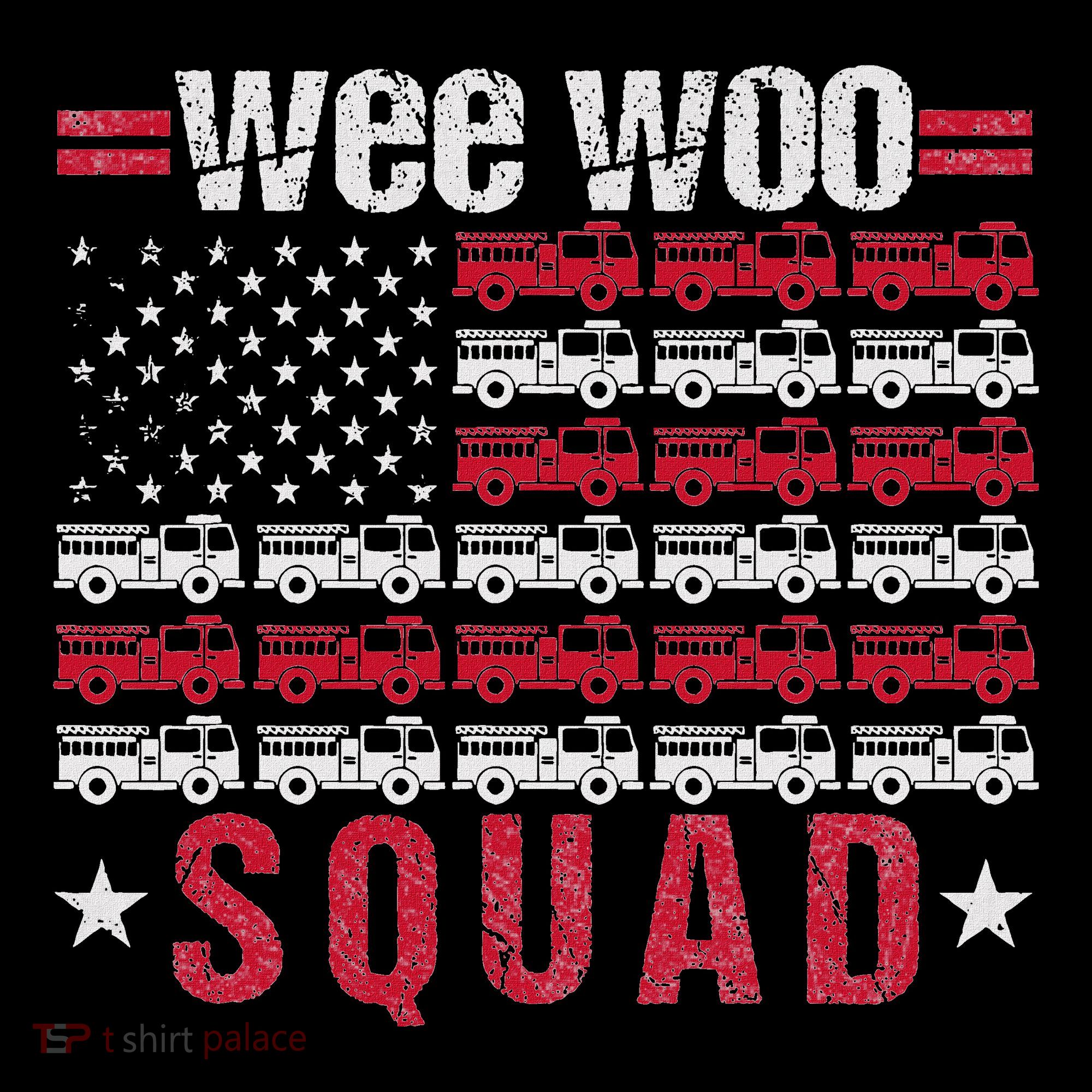 Wee Woo Squad Fire Truck Women's Hoodie