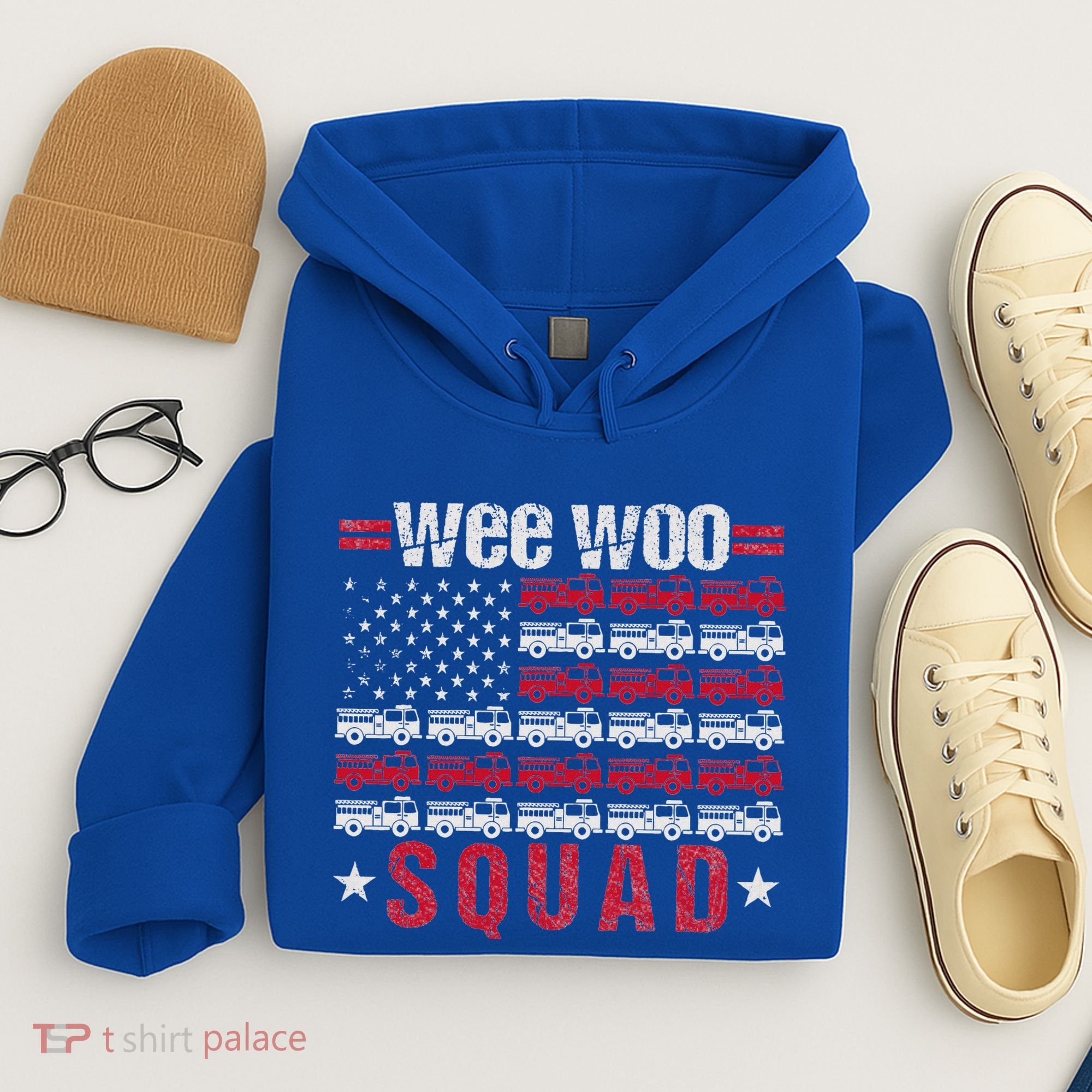 Wee Woo Squad Fire Truck Hoodie