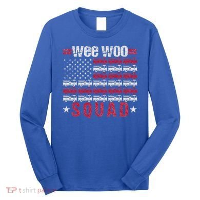 Wee Woo Squad Fire Truck Long Sleeve Shirt