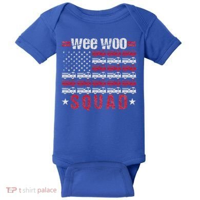 Wee Woo Squad Fire Truck Baby Bodysuit