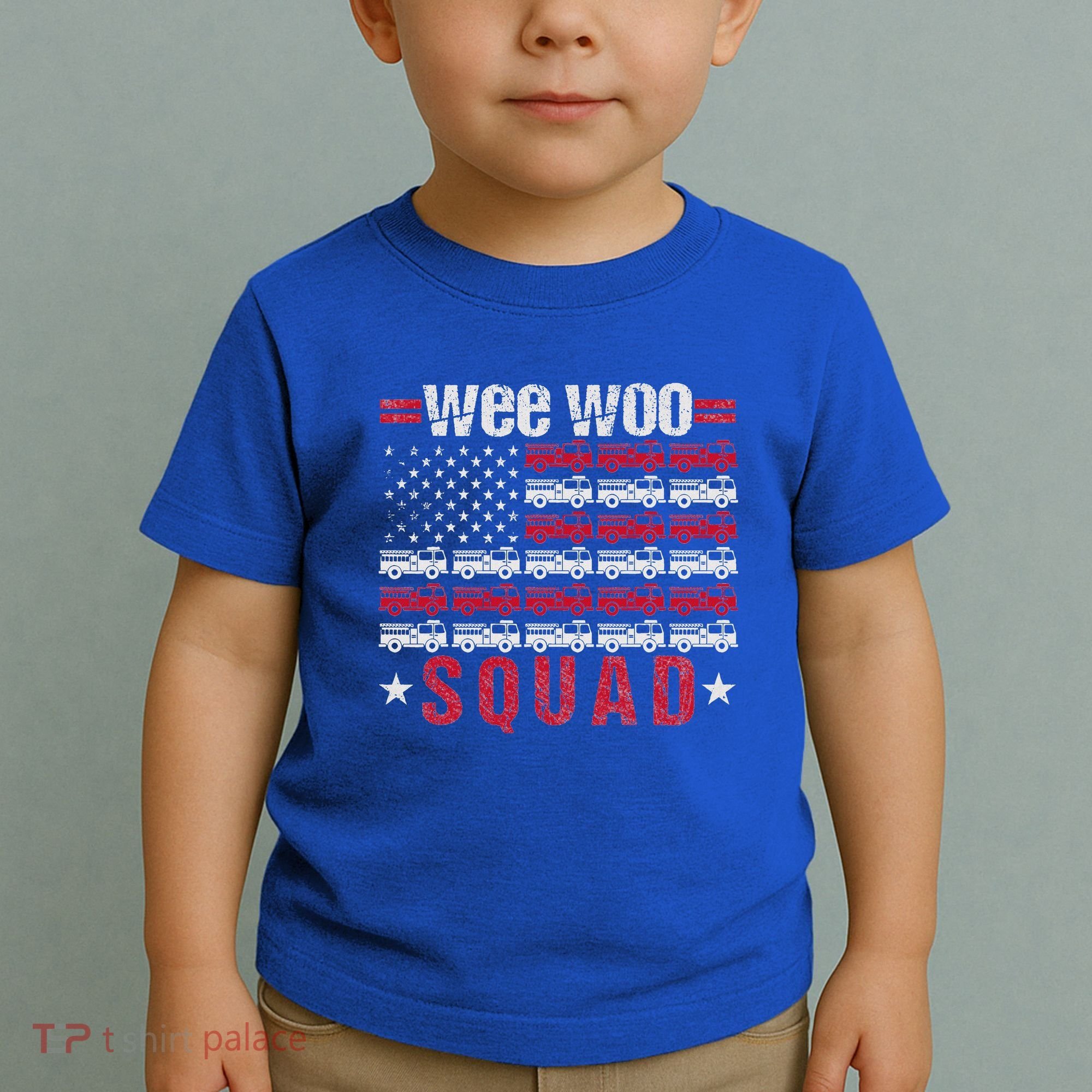 Wee Woo Squad Fire Truck Toddler T-Shirt