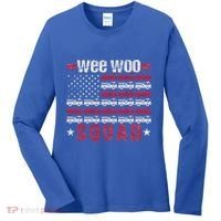 Wee Woo Squad Fire Truck Women's Long Sleeve Shirt thumb 0