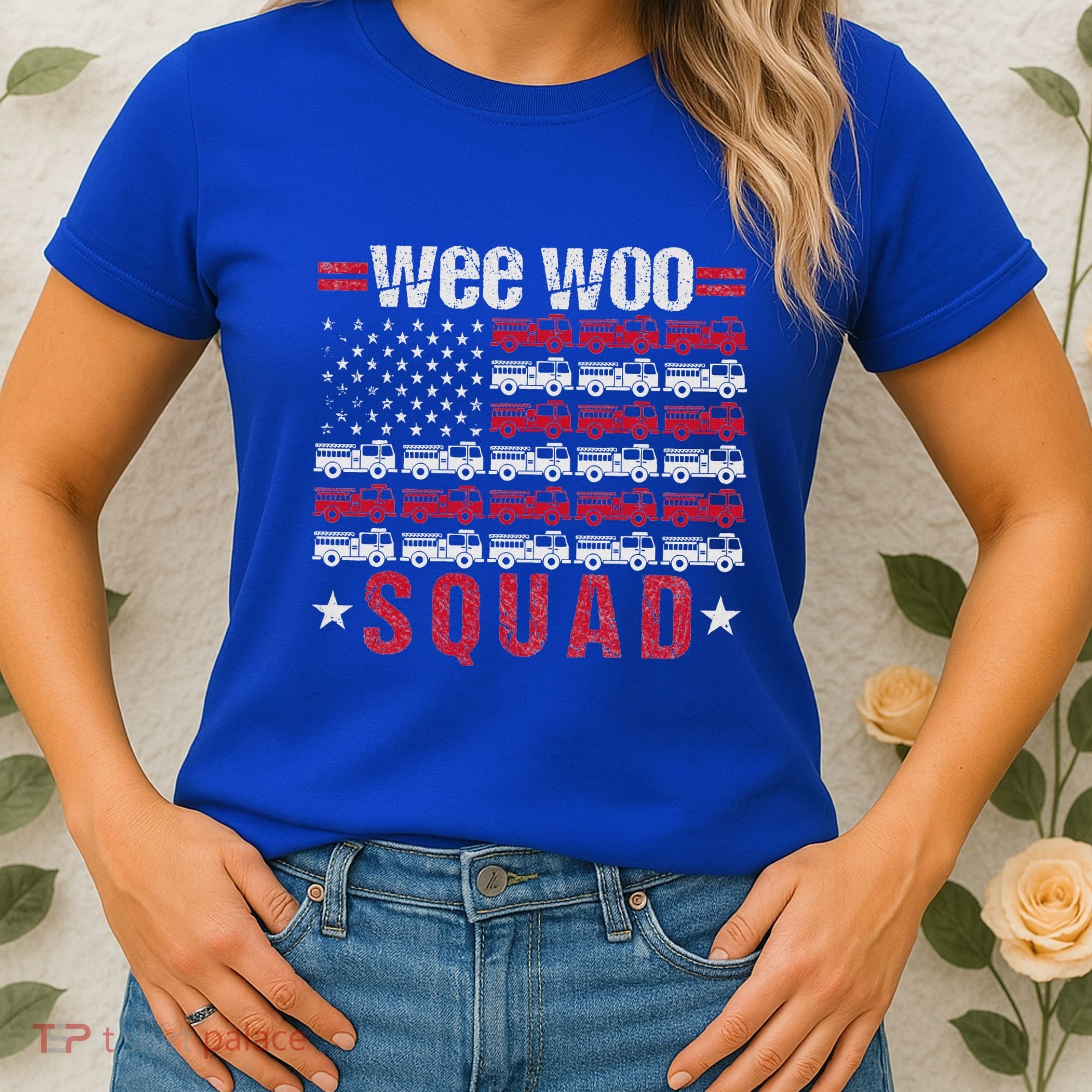 Wee Woo Squad Fire Truck Women's T-Shirt