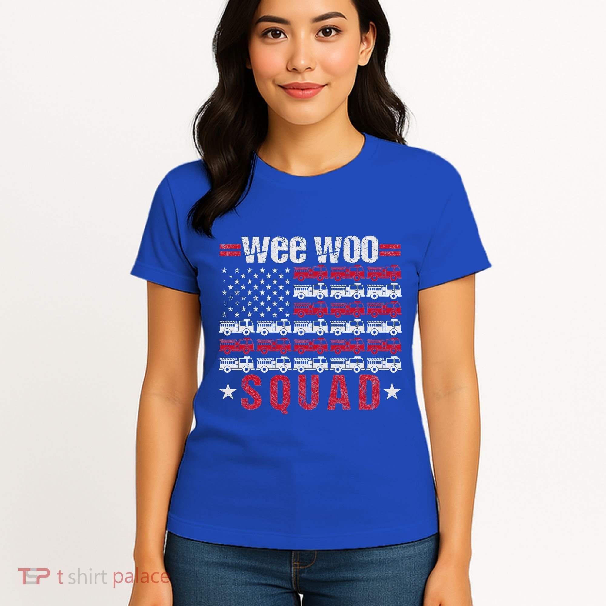 Wee Woo Squad Fire Truck Women's T-Shirt