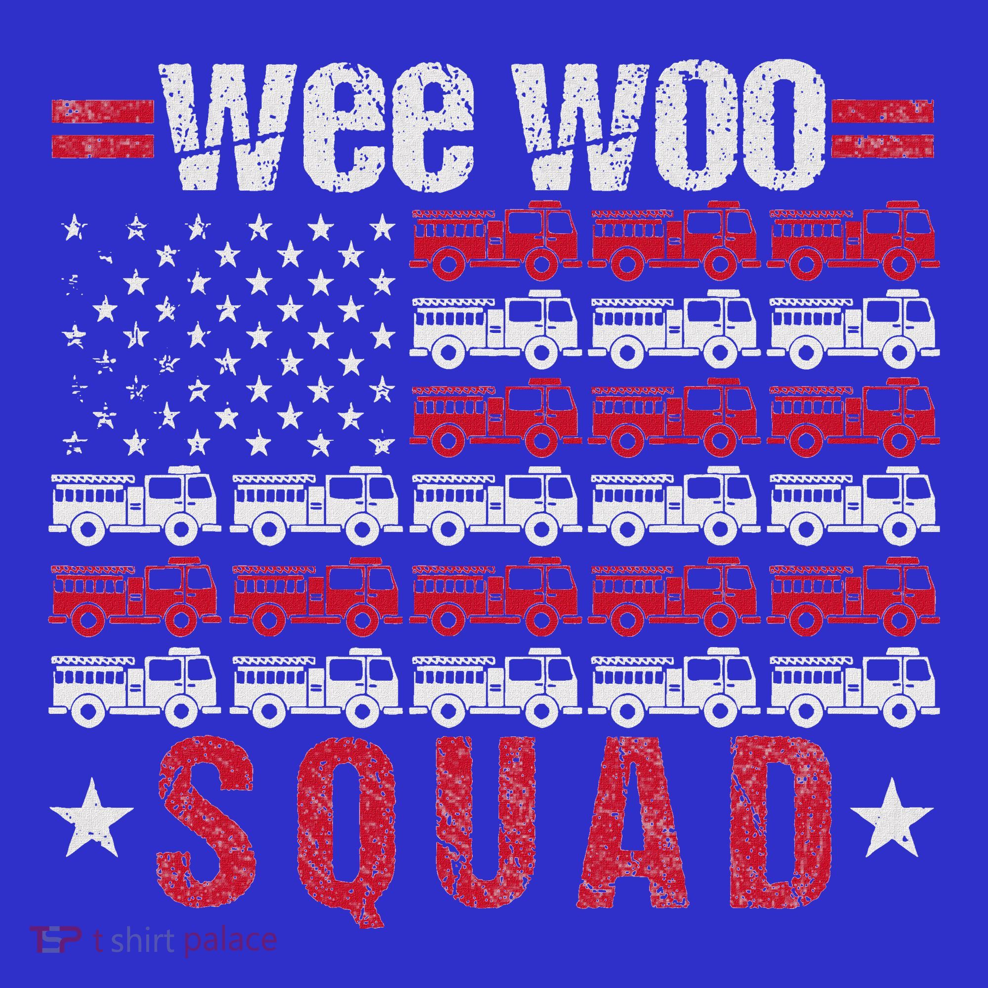 Wee Woo Squad Fire Truck Kids Sweatshirt